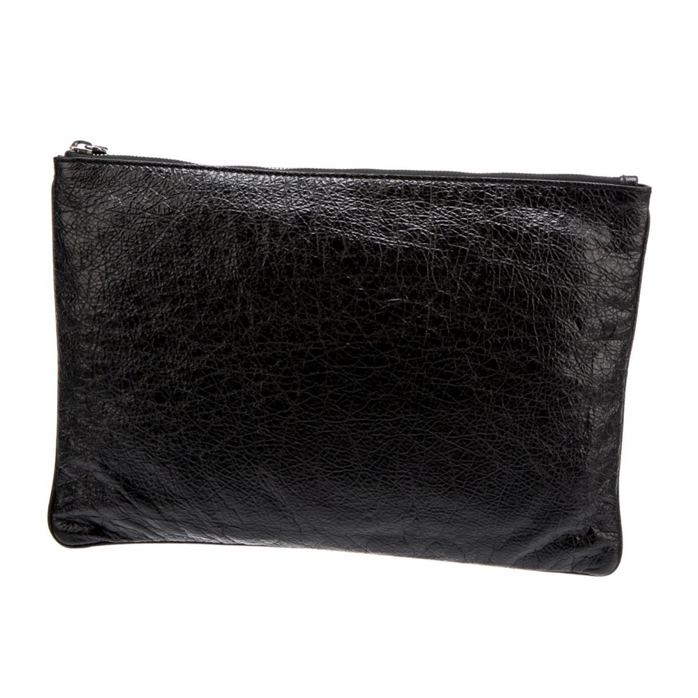 Auth Balenciaga “I Love Techno” Leather Arena Pouch - Picture 3 of 5